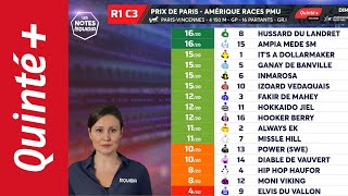 PRONOSTICS  LES NOTES DU QUINTÉ DU DIMANCHE 25 FÉVRIER À VINCENNES  PRIX DE PARIS  MARATHON RACE [upl. by Luttrell717]