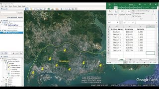 Importing Excel Coordinates to ArcMap and Plotting [upl. by Kinghorn760]