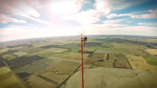 Worlds Tallest TV Tower Climb without Safety Equipment 475m [upl. by Jeminah723]