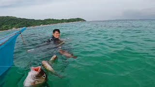 VERY BLESSED p1  kahit subrang lapit lang sa isla ang dami paring huli KITANG PALANGRE catch amp cook [upl. by Rammus925]