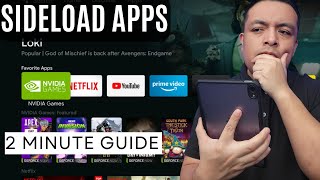 How To Sideload Apps into Nvidia Shield Two minute setup [upl. by Bottali]