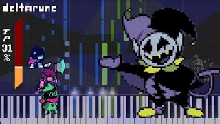 Deltarune  The World Revolving Piano Tutorial Synthesia [upl. by Valerian320]