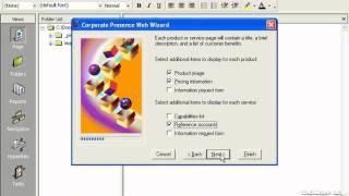 FrontPage Tutorial Using Web Site Wizards amp Templates2000 Microsoft Training Lesson 22 [upl. by Attinahs]