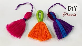 How to Make Tassels  DIY  3 Ways to Make Tassels [upl. by Leverett]