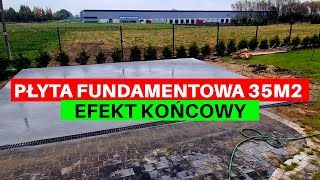 PŁYTA FUNDAMENTOWA POD GARAŻ  ALTANĘ 35m2​ [upl. by Norej]