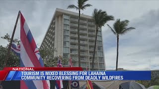 Tourism is mixed blessing for Lahaina community recovering from deadly wildfires [upl. by Ledairam808]