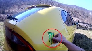 POV DIY  How To Remove Sticker from Car Paint  Body [upl. by Dumah497]