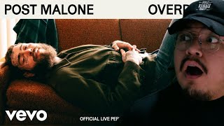 1ST LISTEN REACTION Post Malone  Overdrive Official Live Performance Vevo [upl. by Pironi275]