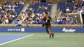 Roger Federer Front Row Camera Angle HD [upl. by Yssenhguahs]