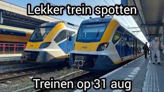 Lekker trein spotten Treinen op 31 aug [upl. by Meggi]