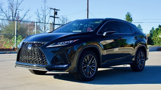 2022 Lexus RX 350 F Sport  Amazing Red Interior Luxury Utility Vehicle [upl. by Gant]