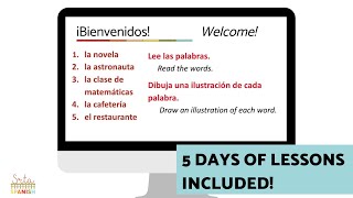 Cognates Unit Lesson Plan and Activities for Spanish Class [upl. by Bohs]