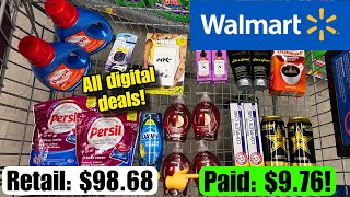 Walmart Ibotta Haul  Save 90 USING ALL DIGITAL COUPONS 930105 [upl. by Mohammad]