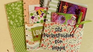 DIY Pocket Folder for Happy Planner [upl. by Sredna]