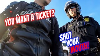 ANGRY COPS VS BIKERS  When Bikers MESS With the WRONG COP [upl. by Adrahc]