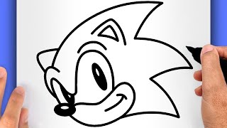 DIBUJOS PARA DIBUJAR COMO DIBUJAR SONIC [upl. by Shum]