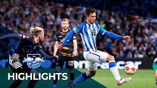 HIGHLIGHTS  Real Sociedad 1  3 RB Leipzig  Europa League [upl. by Rhiana405]