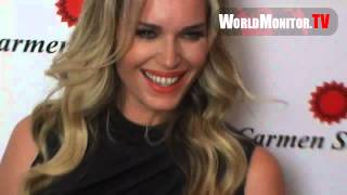 Rebecca Romijn attends Carmen Steffens US Flagship store Grand Opening [upl. by Pall]