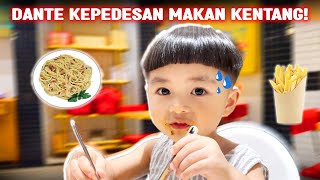 DANTE UDAH BISA MAKAN SPAGHETTI 1 PIRING ABIS❗❗ [upl. by Prue]