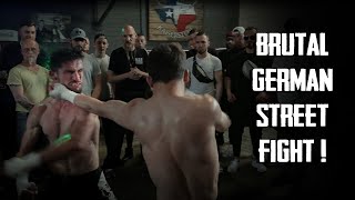 The Most Brutal German BareKnuckle Fight   Frontière Respect of the Streets [upl. by Anilem630]