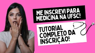 TUTORIAL INSCRIÇÃO VESTIBULAR UFSCIFSCIFC 2025 [upl. by Zinah]