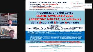 presentazione corso Esame Avvocato 2023 sessione mirata [upl. by Esya]