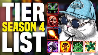 Season 4 M ALL SPEC Tier List  TanksHealersDPS [upl. by Agnella]