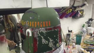 Boba Fett Helmet Painting Part 3 [upl. by Arymas]