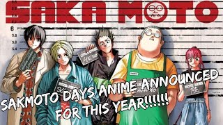 SAKAMOTO DAYS IS GETTING AN ANIME THIS YEAR [upl. by Celestyna]