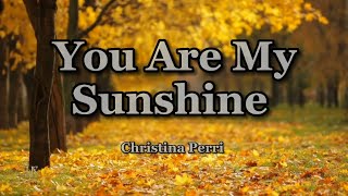 Christina Perri  You Are My Sunshine Lyrics [upl. by Radek]