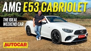 2023 MercedesAMG E 53 Cabriolet review  The Merc with unlimited headroom  Autocar India [upl. by Olegna]