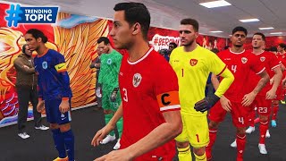 Trending🔥 Timnas Indonesia vs Belanda  FIFA Matchday  FL25 Realface Callname  Full Match PES21 [upl. by Lehcsreh]