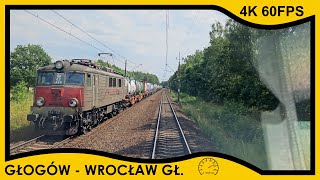 CABVIEW Głogów ➡️ Ścinawa ➡️ Wrocław Główny LINIA 273  4K 60fps prędkość [upl. by Atilef]