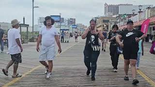 Broadwalk Tour in Atlantic City ⛱️ Summer ☀️ [upl. by Lrig]