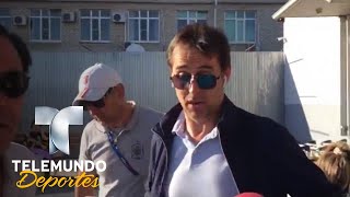 Julen Lopetegui da la cara al ser despedido en España  Copa Mundial FIFA Rusia 2018  Telemundo [upl. by Nylareg368]