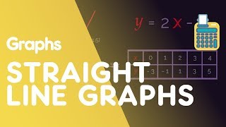 Plot Straight Line Graphs  Graphs  Maths  FuseSchool [upl. by Nerej]