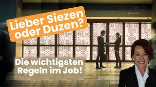 Lieber Siezen oder Duzen Die wichtigsten Regeln im Job [upl. by Thorbert735]