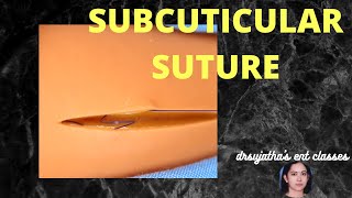 107SKILL LEARING IN MEDICINE Surgical suturing subcuticular sutures suture surgeryeducation [upl. by Willin]