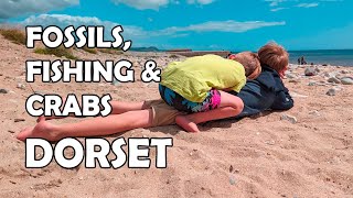 Glamping in Dorset  Fossils Fishing Crabbing [upl. by Assillem]