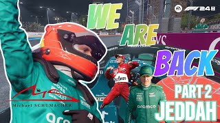 F124 Career Mode Part 2  JEDDAH  CAN I GET MORE EMOTIONAL [upl. by Nairrod663]