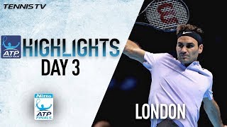 Highlights Federer Toughs Out Zverev In London Nitto ATP Finals 2017 [upl. by Murray55]