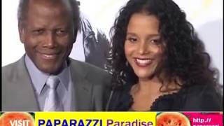 SIDNEY POITIER brings daughter SYDNEY to Precious premiere [upl. by Lowry]