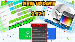 NEW UPDATE MOD IOS ANARKY MENU  CUSTOM SKIN XELAHOT MACRO VERSION 2271 AGARIO MOBILE [upl. by Nyvrem]