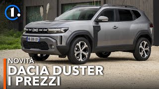 I PREZZI della DACIA DUSTER 2024 💶 da 19700€ [upl. by Lurette311]