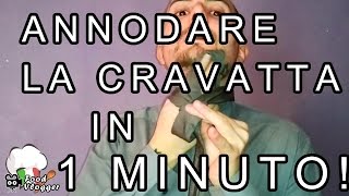 ANNODARE LA CRAVATTA SEMPLICE MODO PER FARE IL NODO ALLA CRAVATTA IN 1 MINUTO  FoodVlogger [upl. by Aimal]