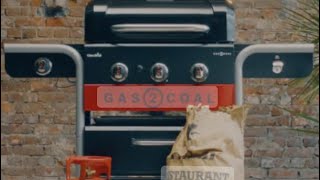 CharBroil Gas2Coal BBQ unboxing and set up [upl. by Ecirtnom]