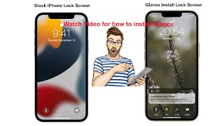 Change iPhone Lock Screen  No Jailbreak Method  Glance App [upl. by Llekcor]