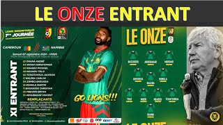 LE ONZE ENTRANT CAMEROUN vs NAMIBIE [upl. by Arvad]