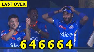 Romario Shepherd Shocking Last Over Batting 6 Ball 6 Boundaries  Mi Vs Dc Highlight [upl. by Jeni]