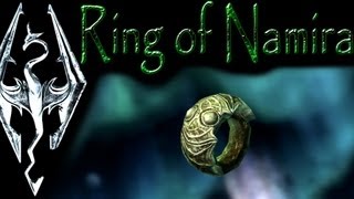 Skyrim Daedric Artifacts  Ring of Namira quotThe Taste of Deathquot quest [upl. by Ezra]